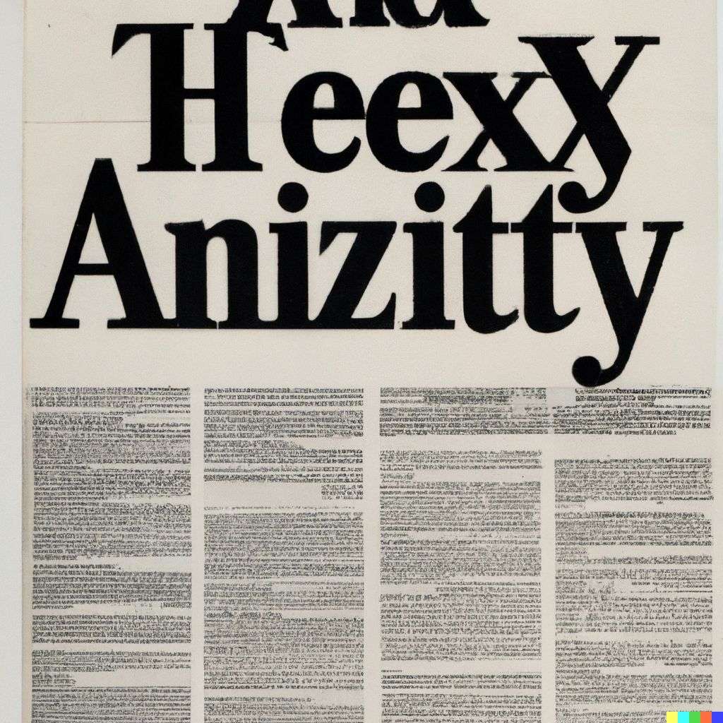a representation of anxiety, front page of The New York Times, 2000